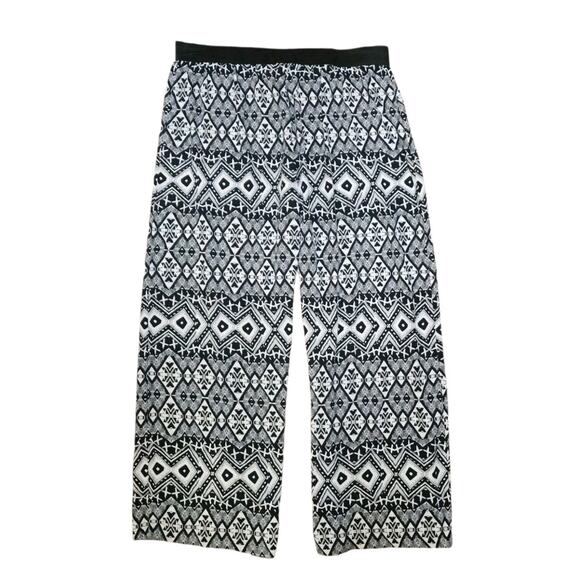 Xhilaration New Womens Wide Leg Palazzo Pants - Black & White - Plus Size 2X XXL - Picture 4 of 6